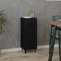 Voir la diapositive 1 : VIDAXL Buffet Noir 34,5x34x90 cm Bois d'ingenierie