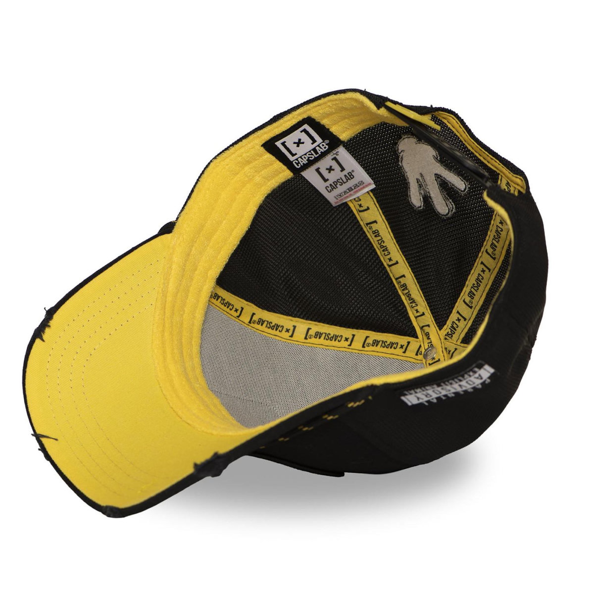 CAPSLAB Casquette trucker premium avec filet et patch Doggy style