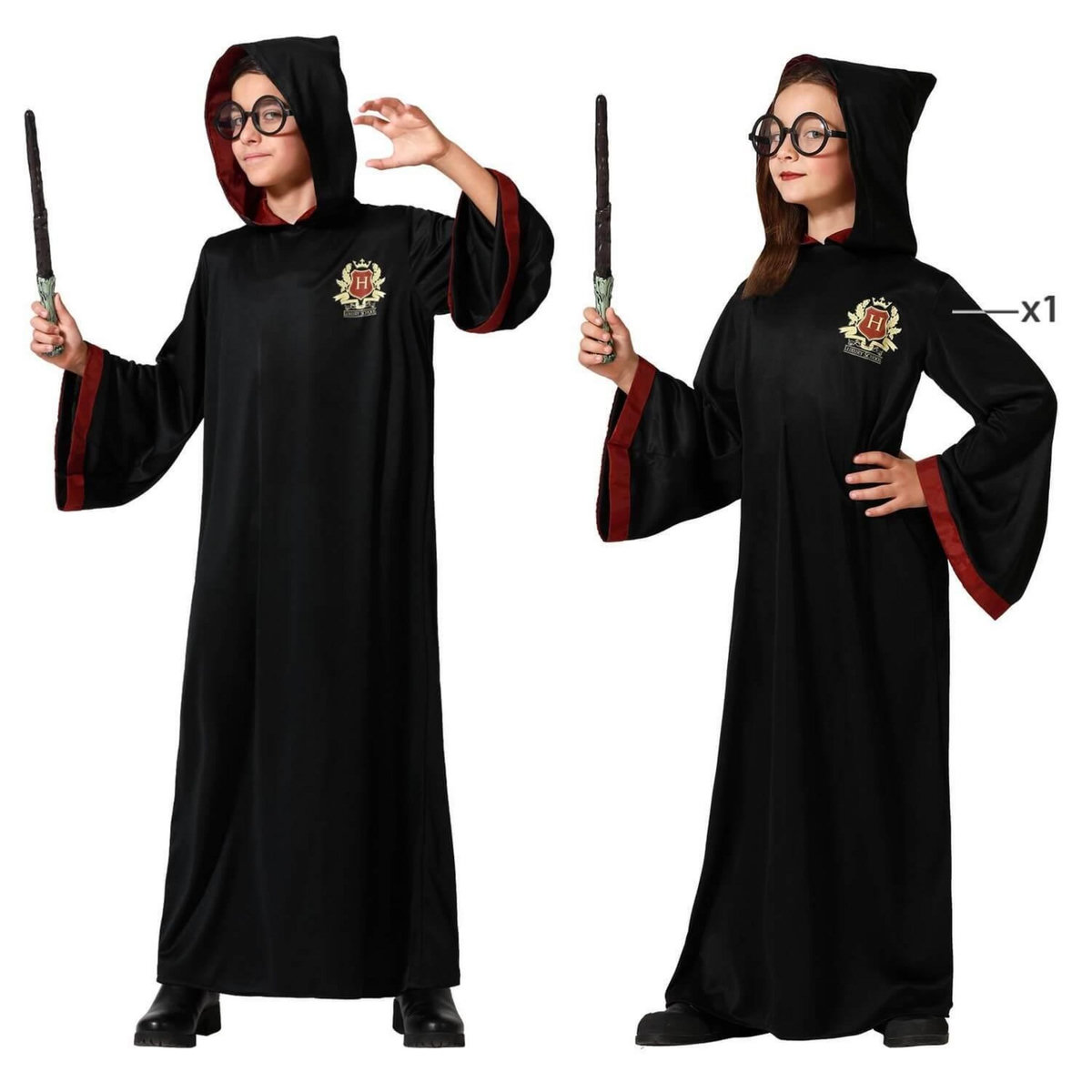 ATOSA Déguisement magicien - enfant - 10/12 ans (140 à 152 cm)