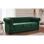 Voir la diapositive 1 : LISA DESIGN William - canapé chesterfield - 3 places - en velours