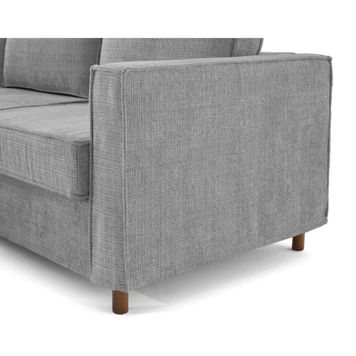 LISA DESIGN Jake - canapé déhoussable d'angle gauche 5 places en velours texturé