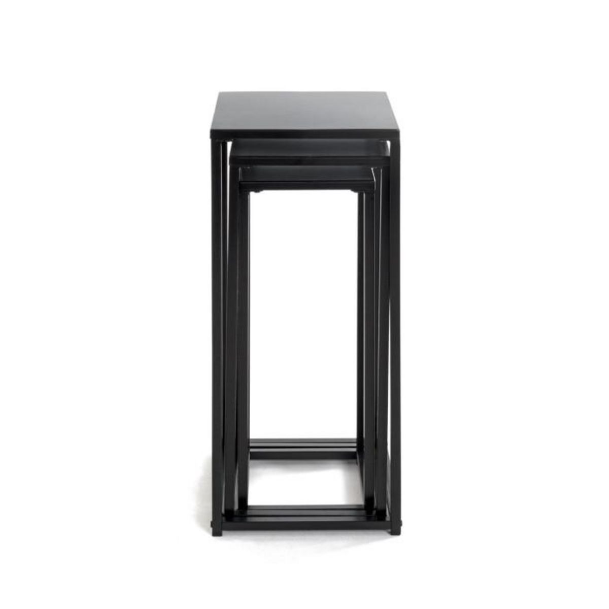 Paris Prix Lot de 3 Porte-Plantes en Métal  Cromano  71cm Noir