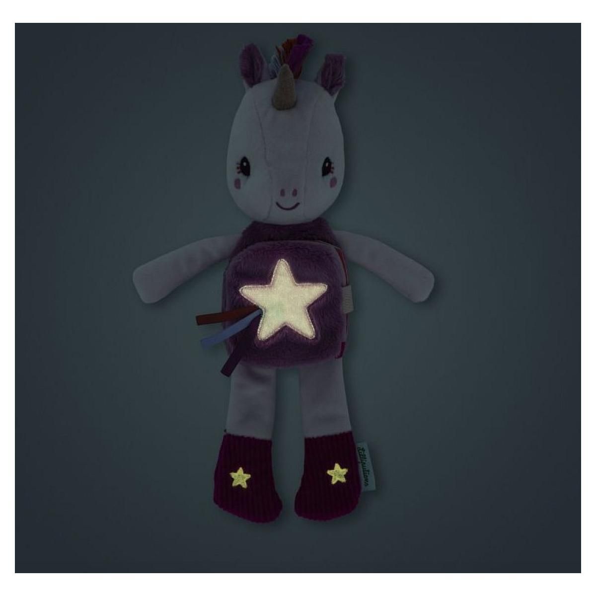 LILLIPUTIENS Peluche Lena a histoire - Lena la licorne