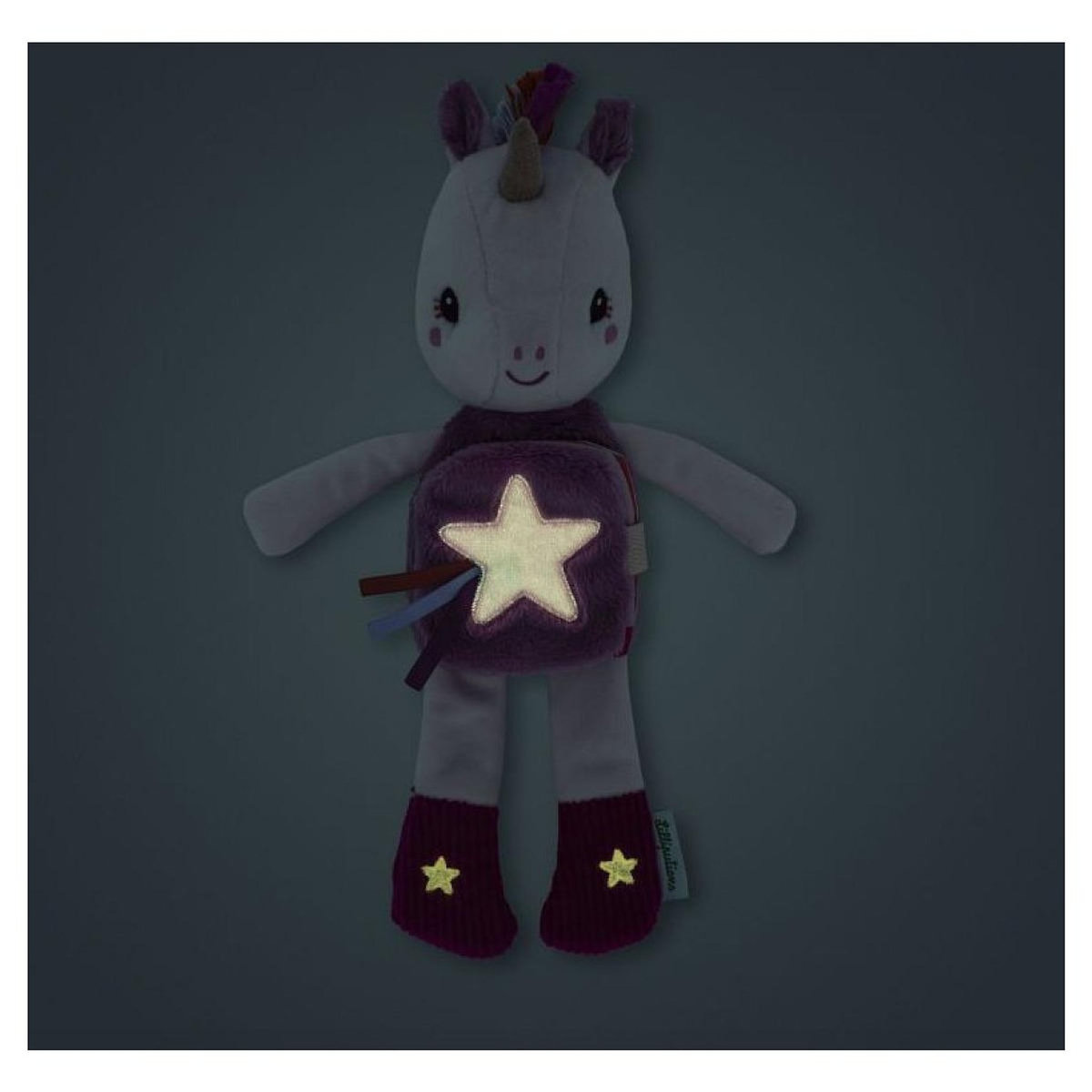 LILLIPUTIENS Peluche Lena a histoire - Lena la licorne