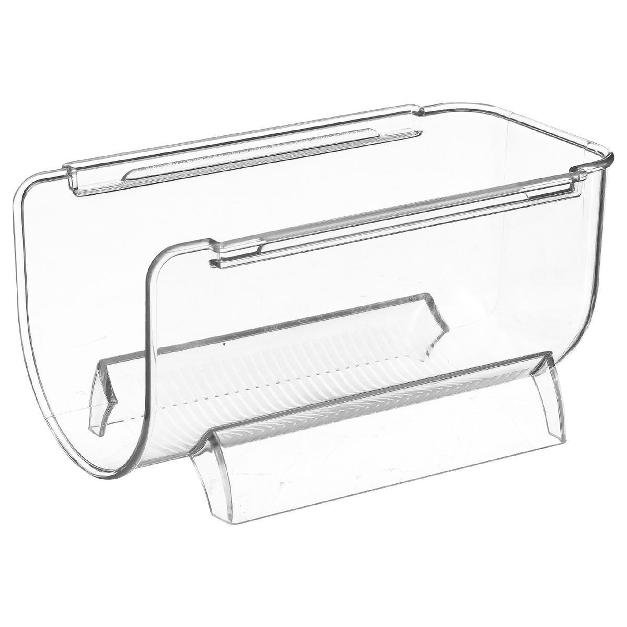 Voir la diapositive 1 : FIVE Bac de rangement bouteille vin  frigo  20cm transparent