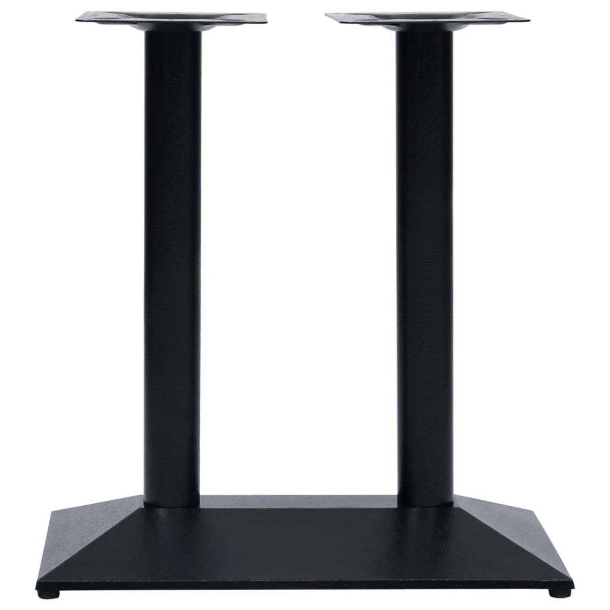 VIDAXL Pied de table de bistro noir 70x40x72 cm fonte