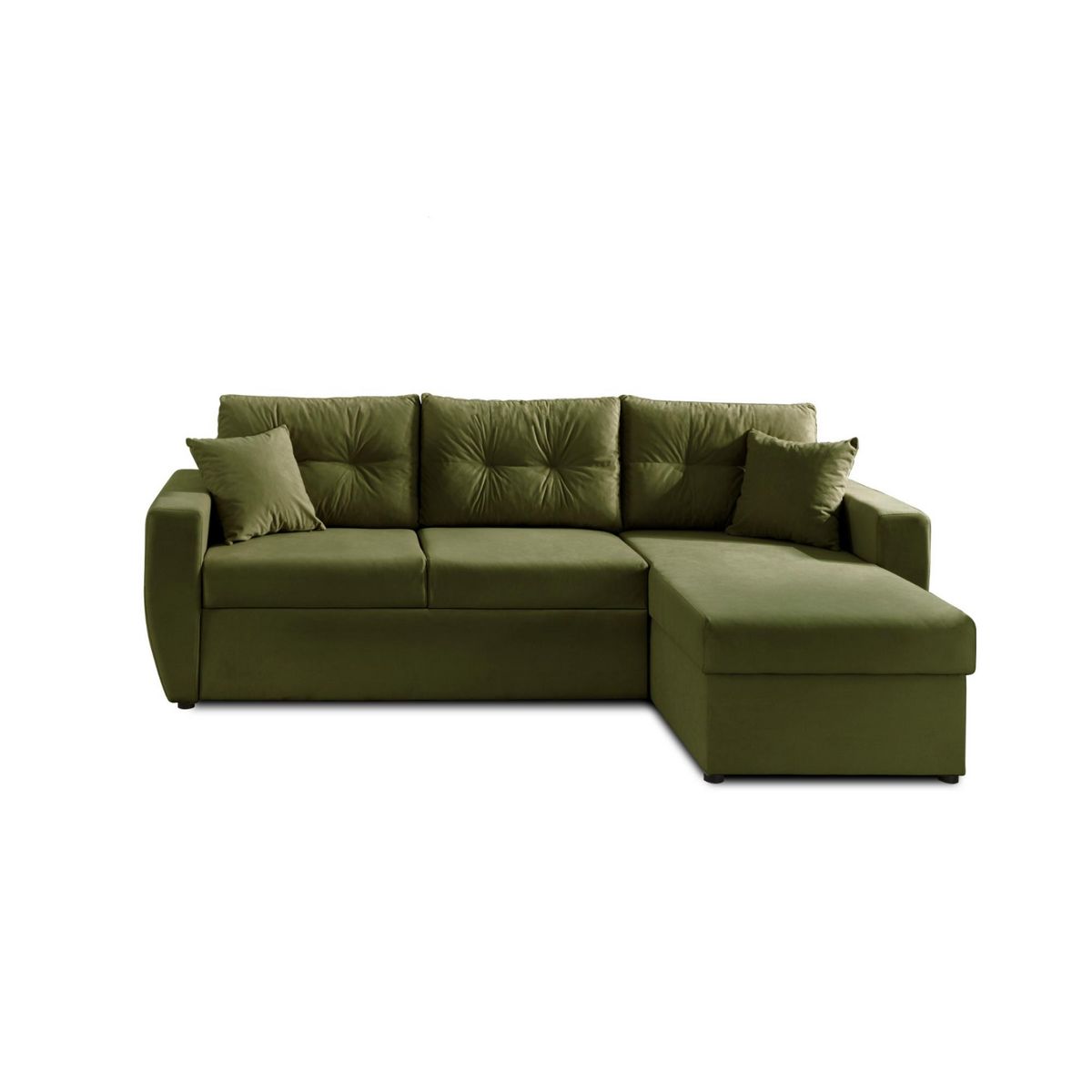 BEST MOBILIER Astoria - canapé d'angle réversible - convertible avec coffre - style contemporain- 4 places