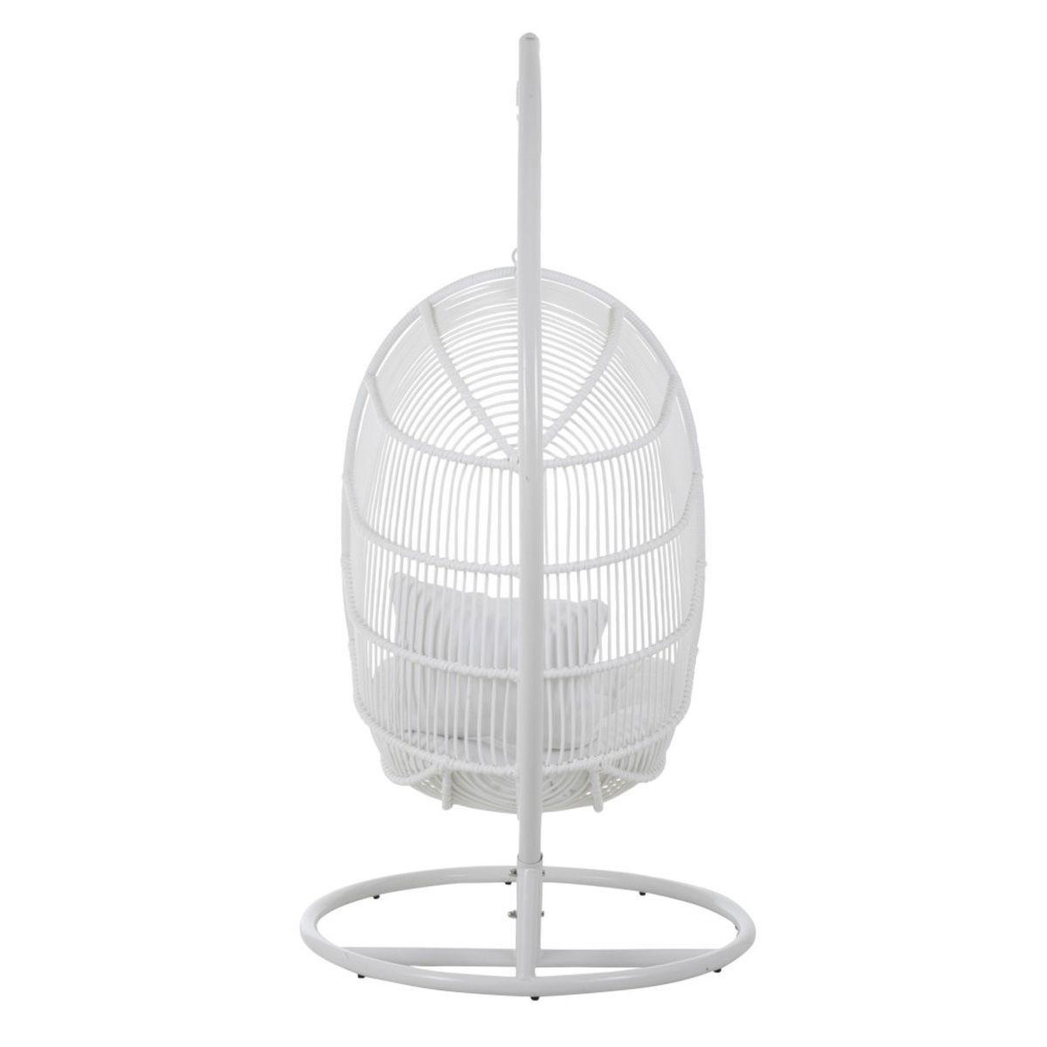Voir la diapositive 4 : J-LINE Fauteuil suspendu ovale  aciera  193cm blanc