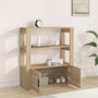 Voir la diapositive 3 : VIDAXL Buffet Chene sonoma 80x30x90 cm Bois d'ingenierie