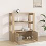 Voir la diapositive 3 : VIDAXL Buffet Chene sonoma 80x30x90 cm Bois d'ingenierie