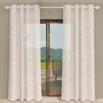 SOLEIL D'OCRE Voilage porte-fenêtre CELIA, par Soleil d'Ocre. Coloris disponibles : Vert, Blanc, Marron