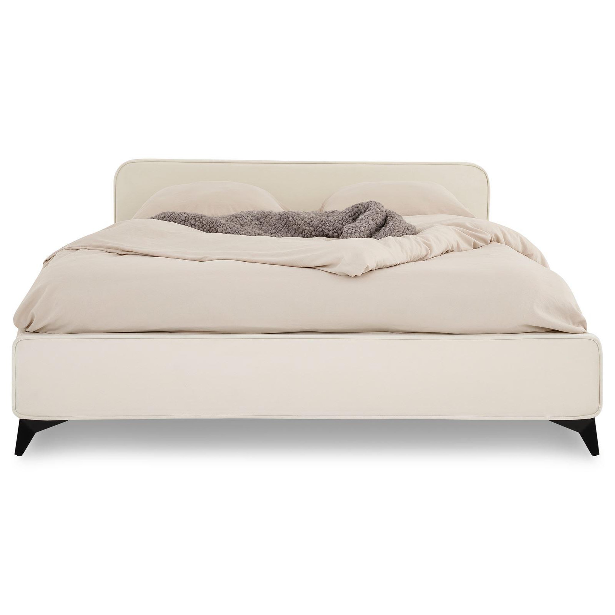 Voir la diapositive 1 : IDIMEX Lit double RAVELLO 140 x 190 cm, revêtement en tissu