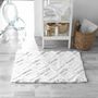Voir la diapositive 3 : Paris Prix Tapis de Salle de Bain  Ikatis  50x80cm Blanc