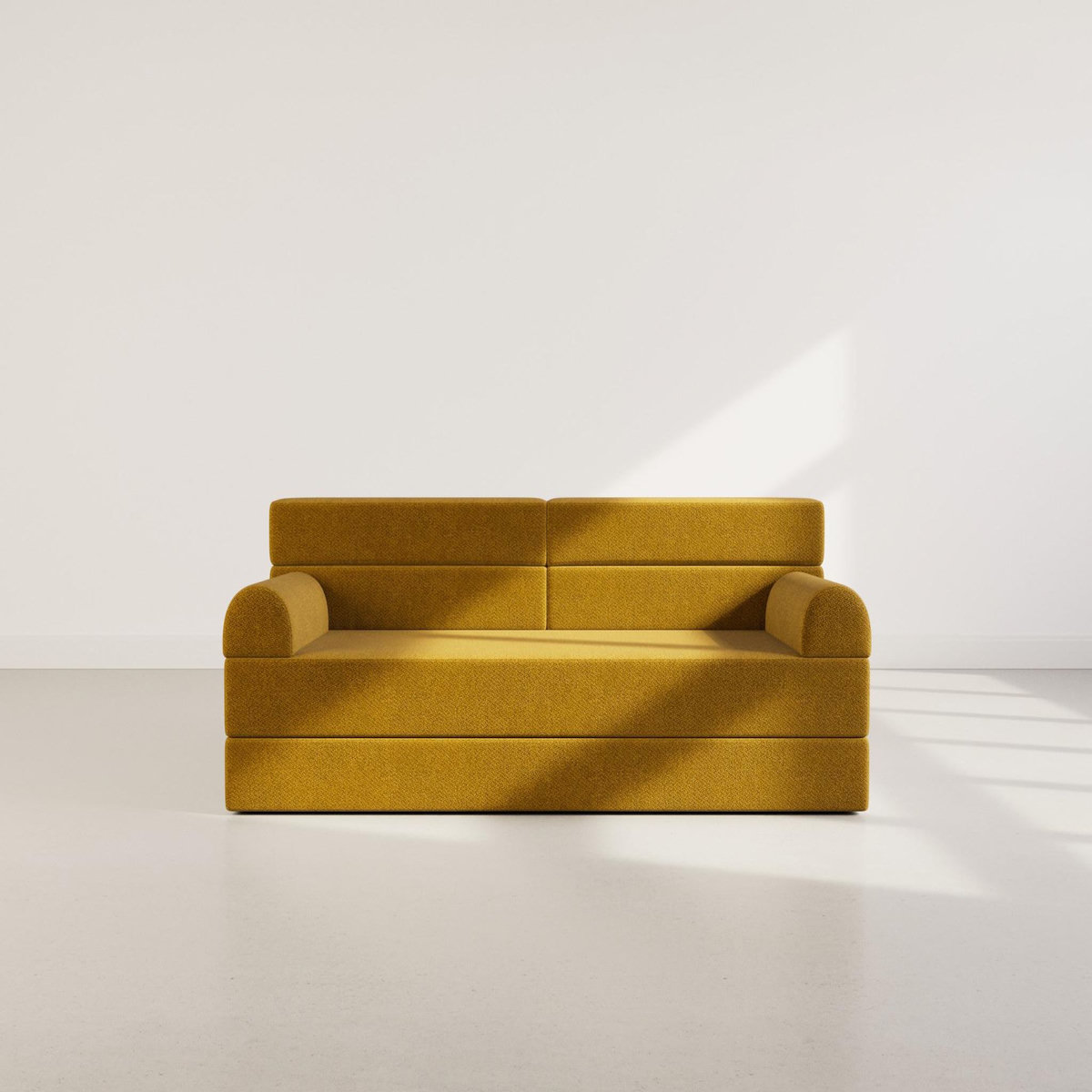 LISA DESIGN Astral - canapé 3 places convertible en velours texturé