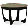 Voir la diapositive 3 : VIDAXL Table basse bois de recuperation massif 60x40 cm