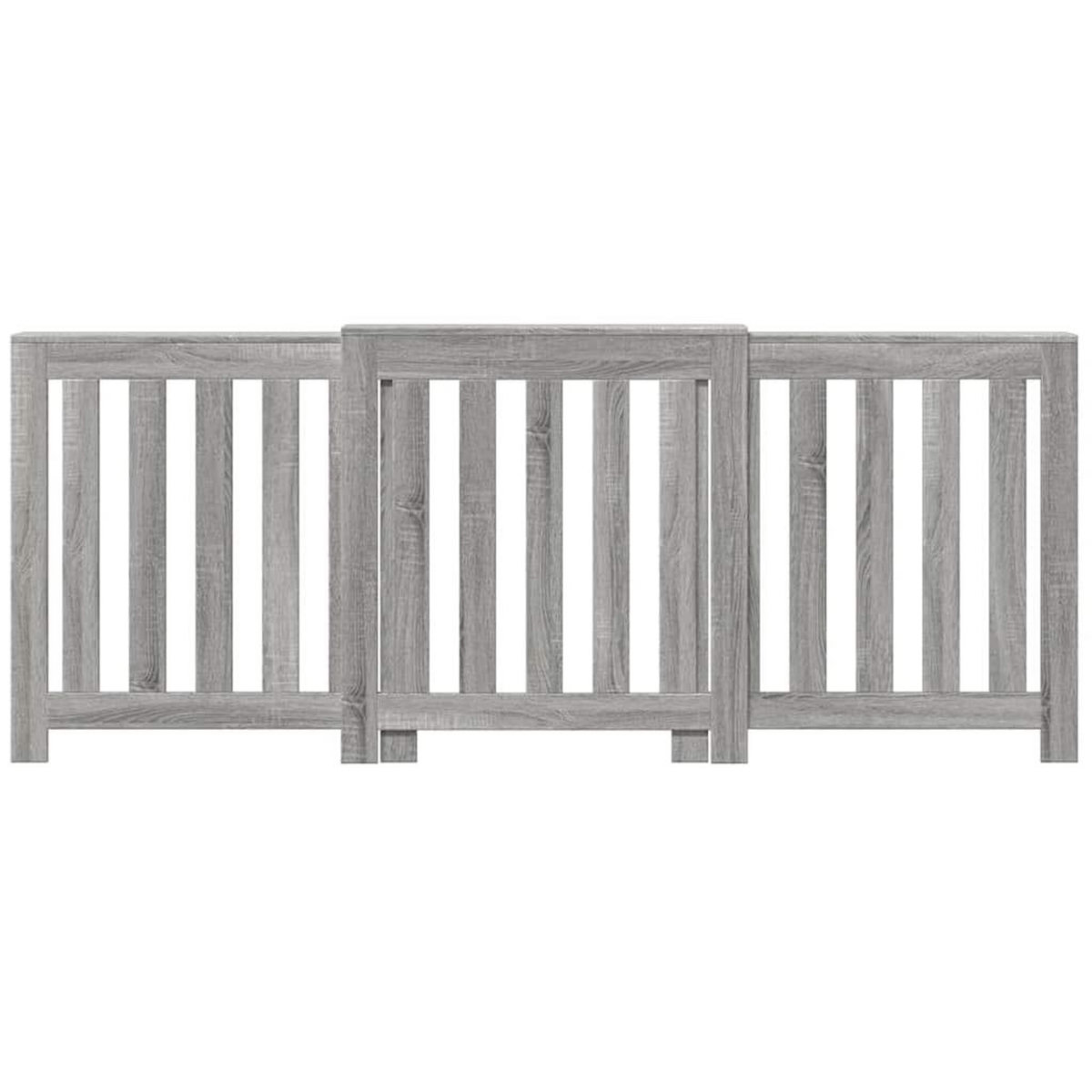 VIDAXL Cache-radiateur sonoma gris 205x21,5x83,5 cm bois d'ingenierie