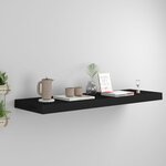 VIDAXL Etagere flottante murale noir 80x23,5x3,8 cm MDF