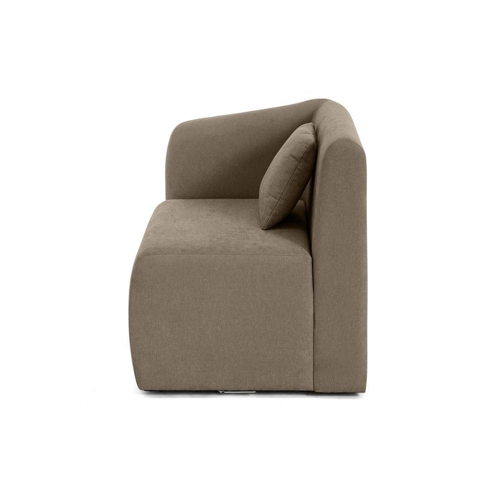 Voir la diapositive 3 : LISA DESIGN Ikare - module d'assise d'angle gauche - en tissu