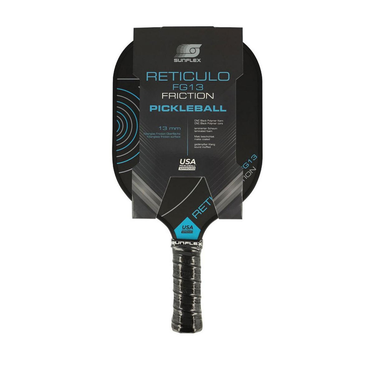 sunflex - raquette pickleball fg reticulo fg13 friction