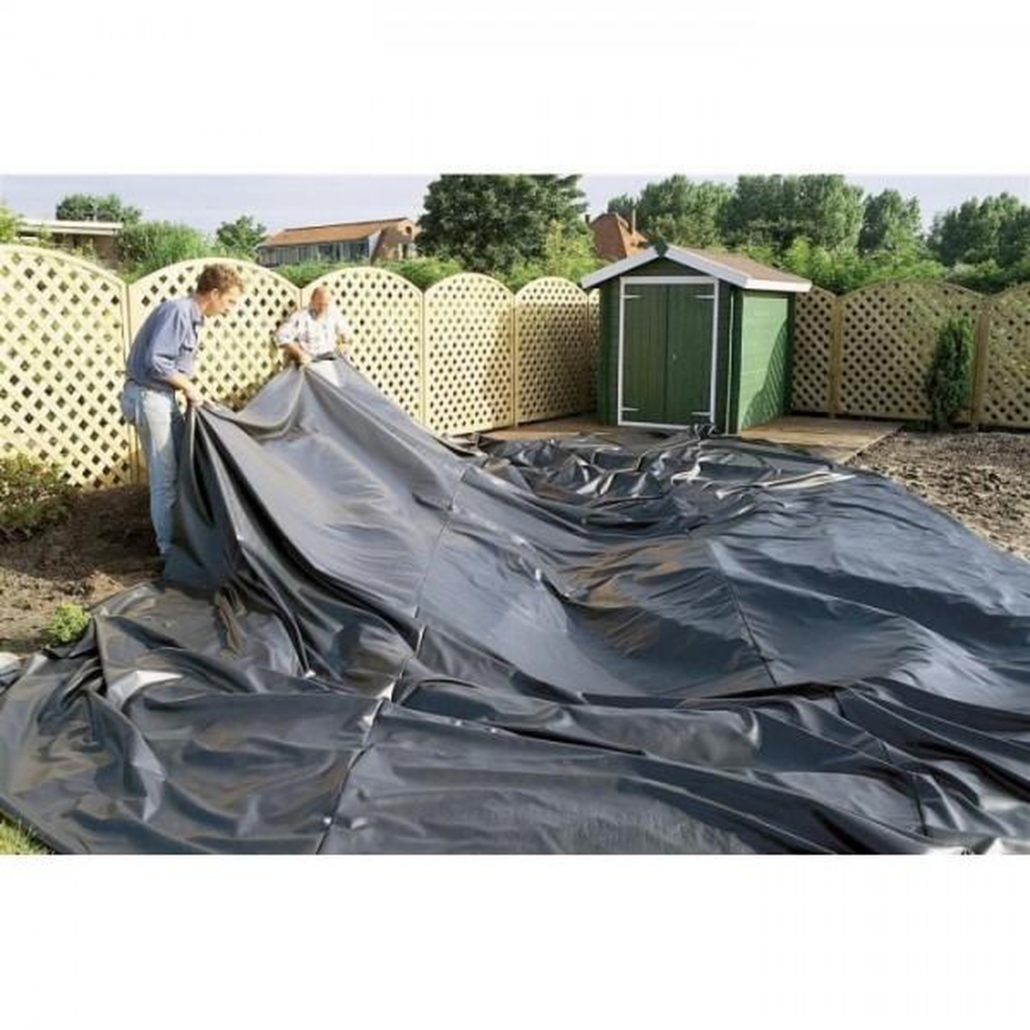 Voir la diapositive 2 : Ubbink Ubbink Bâche pour bassin AquaLiner 4x4 m PVC 0,5 mm 1331167 403732