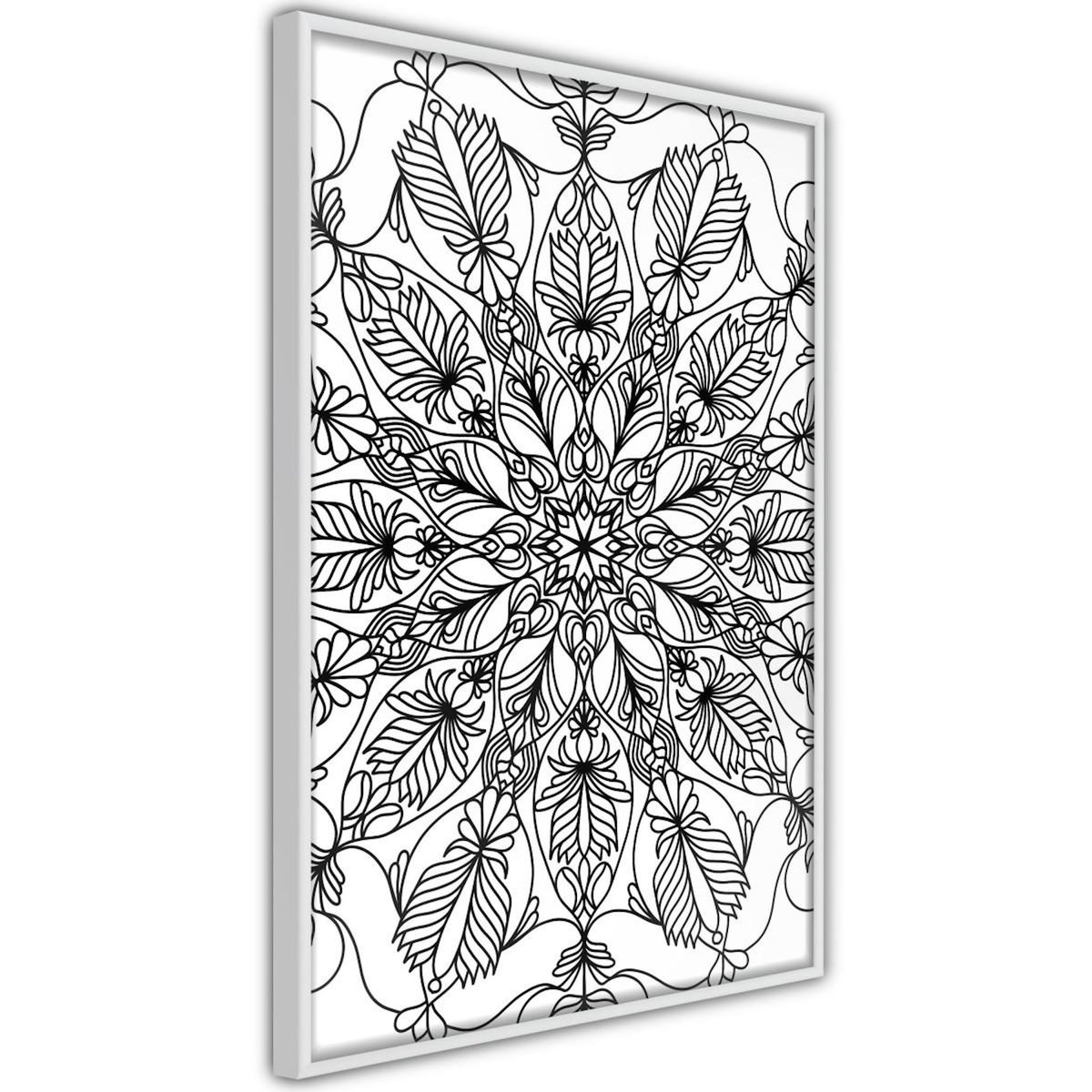 Paris Prix Affiche Murale Encadrée  Colour Your Own Mandala I