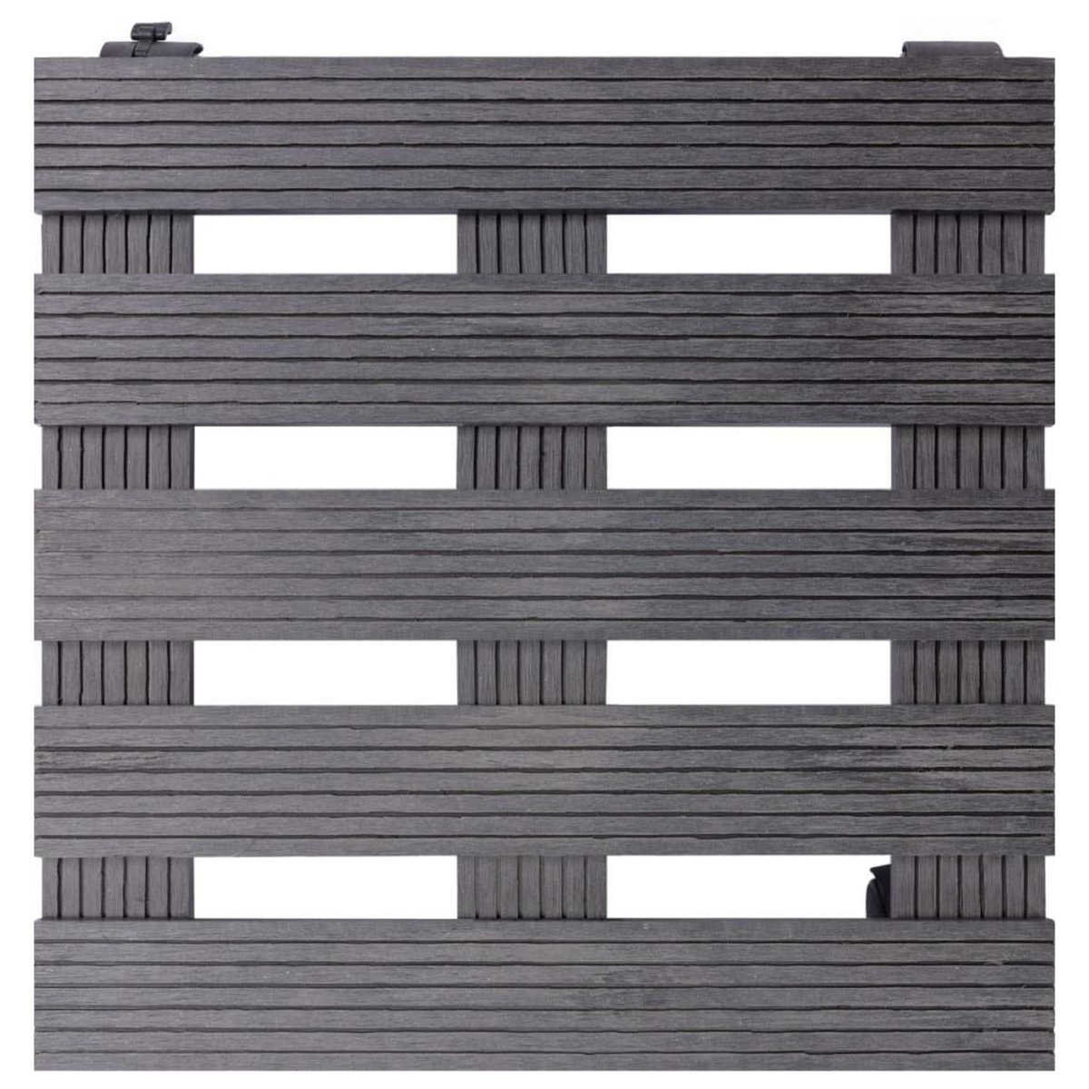 VIDAXL Chariots a plantes 4 pcs Gris 30x30x7,5 cm WPC