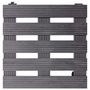 Voir la diapositive 3 : VIDAXL Chariots a plantes 4 pcs Gris 30x30x7,5 cm WPC