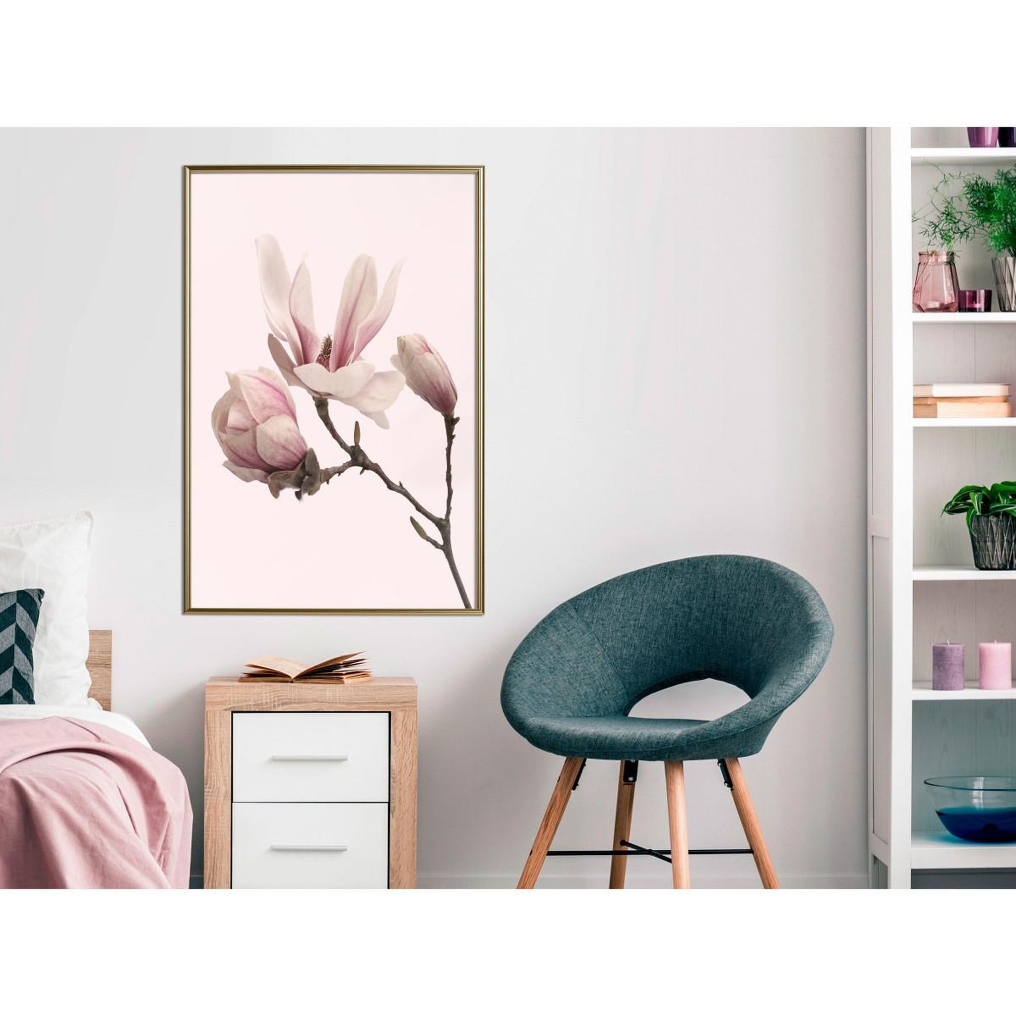 Voir la diapositive 2 : Paris Prix Affiche Murale Encadrée  Blooming Magnolias II