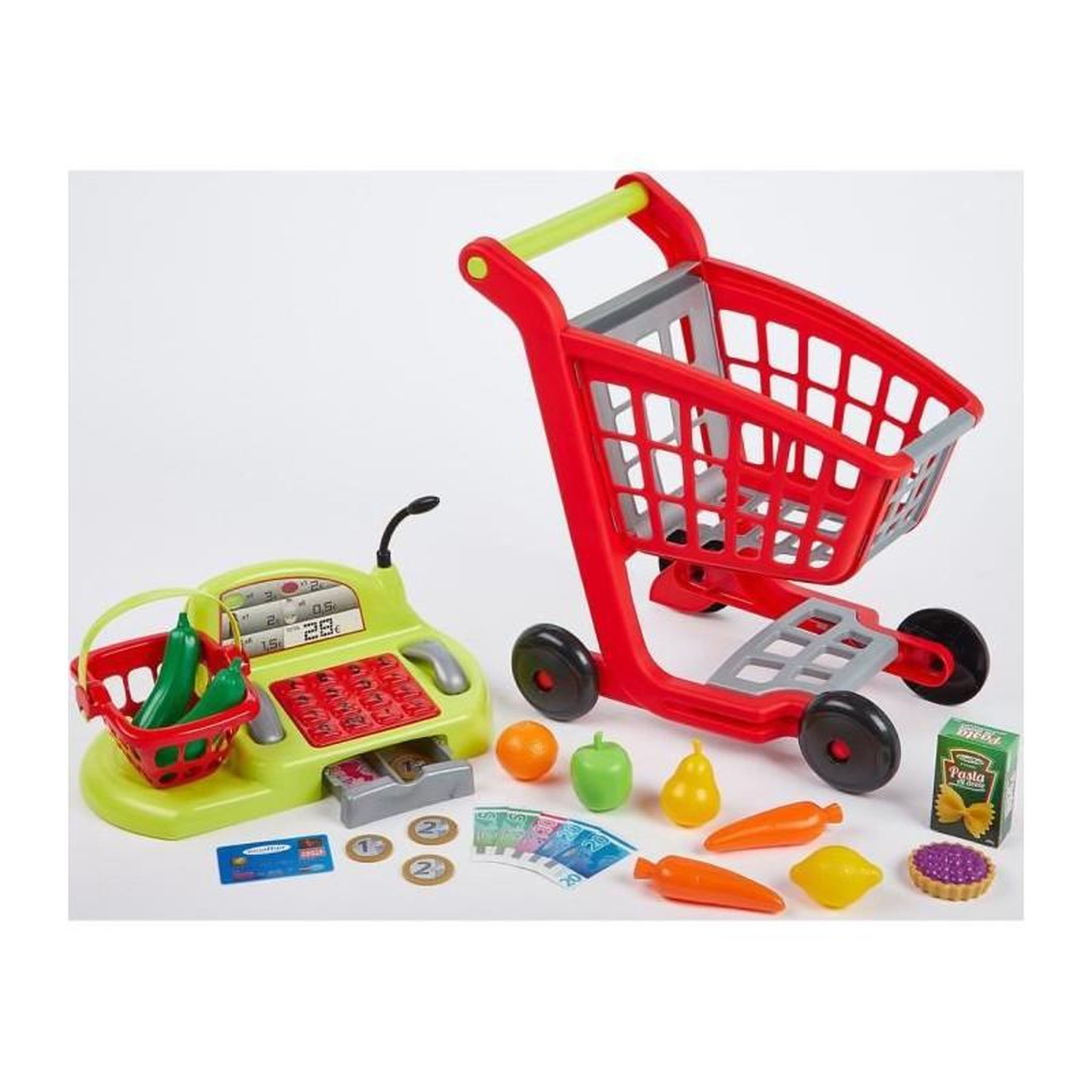 Voir la diapositive 2 : Ecoiffier Chariot de supermarché ECOIFFIER avec caisse enregistreuse