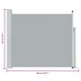Voir la diapositive 6 : VIDAXL Auvent lateral retractable de patio 100x300 cm Gris