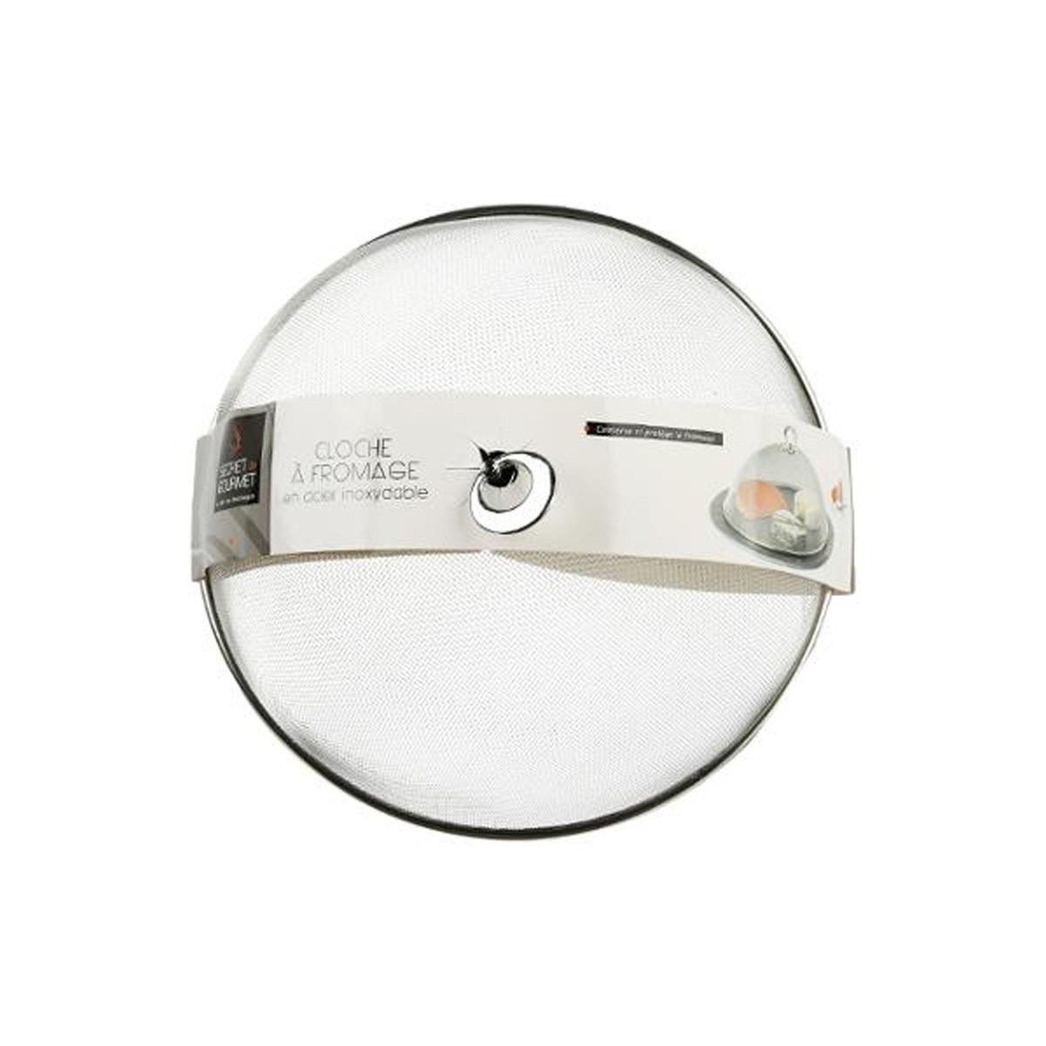 Voir la diapositive 2 : SECRET DE GOURMET Cloche à fromage  inox  30cm argent