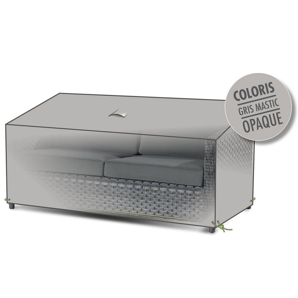 Jardiline Housse de protection Cover Line pour canapé de jardin 2 places - 145 x 85 x 75 cm - Jardiline