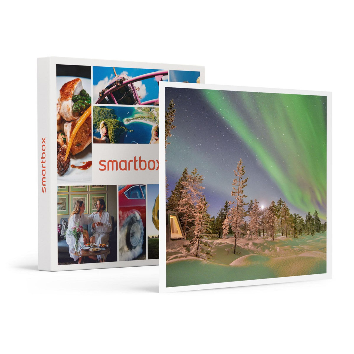 Smartbox 3 jours en Suède avec balade en chiens de traîneau et observation des aurores boréales - Coffret Cadeau Séjour