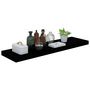 Voir la diapositive 3 : VIDAXL Etagere murale flottante 4 pcs Noir brillant 90x23,5x3,8 cm MDF