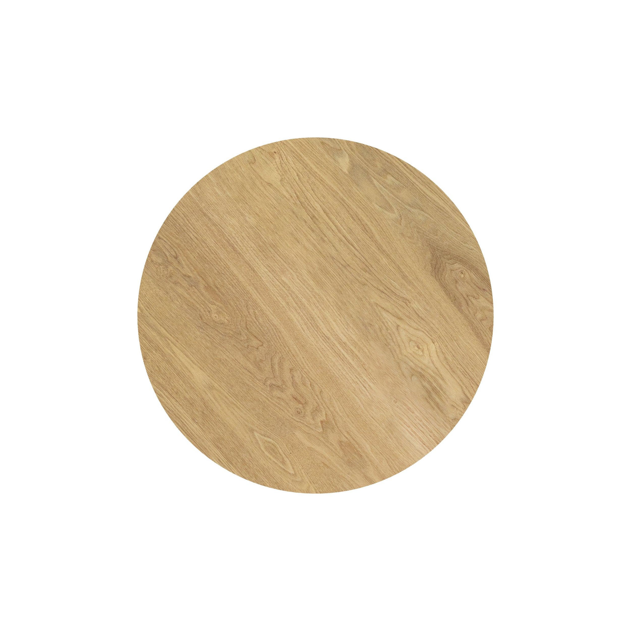 Voir la diapositive 3 : MAISON PAVANE Table ronde 4 personnes en bois clair naturel d105 cm-liwa