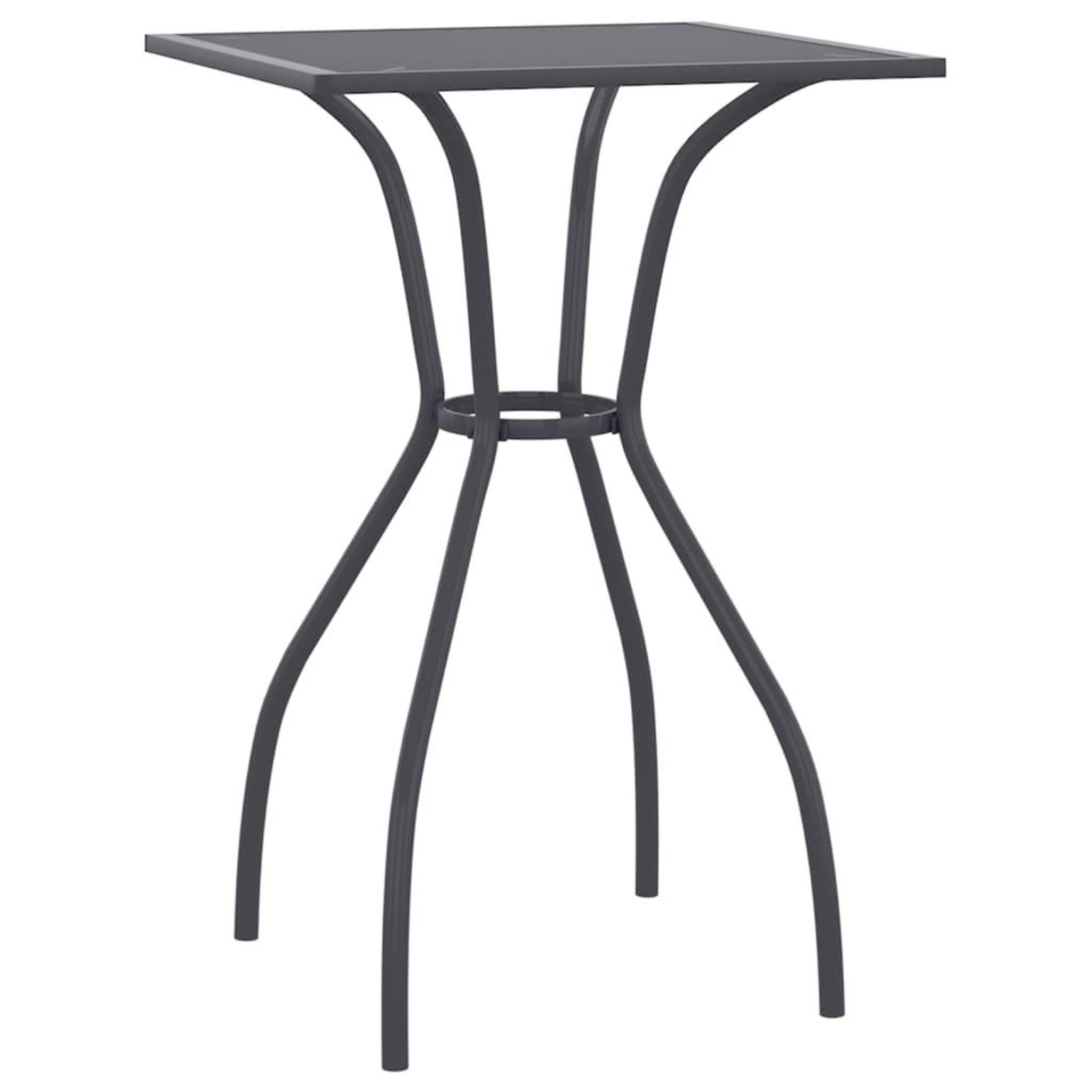 Voir la diapositive 2 : VIDAXL Table de jardin anthracite 50x50x72 cm treillis d'acier