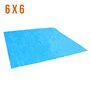 LINXOR Tapis de sol et de protection bleu pour piscine