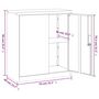Voir la diapositive 6 : VIDAXL Classeur anthracite 79x40x90 cm acier