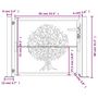 Voir la diapositive 6 : VIDAXL Portail de jardin anthracite 105x80 cm acier conception d'arbre