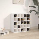 VIDAXL Armoire a vin Blanc 56x25x56 cm Bois de pin massif
