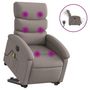 Voir la diapositive 2 : VIDAXL Fauteuil inclinable de massage electrique Taupe Tissu