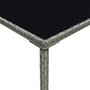 Voir la diapositive 5 : VIDAXL Table de bar de jardin Gris 70x70x110cm Resine tressee et verre