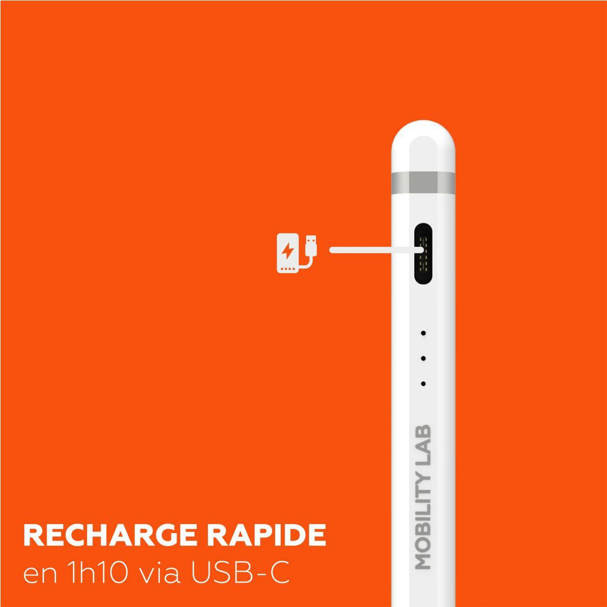 Voir la diapositive 5 : Mobility Lab Stylet Universel pour écran tactile Blanc