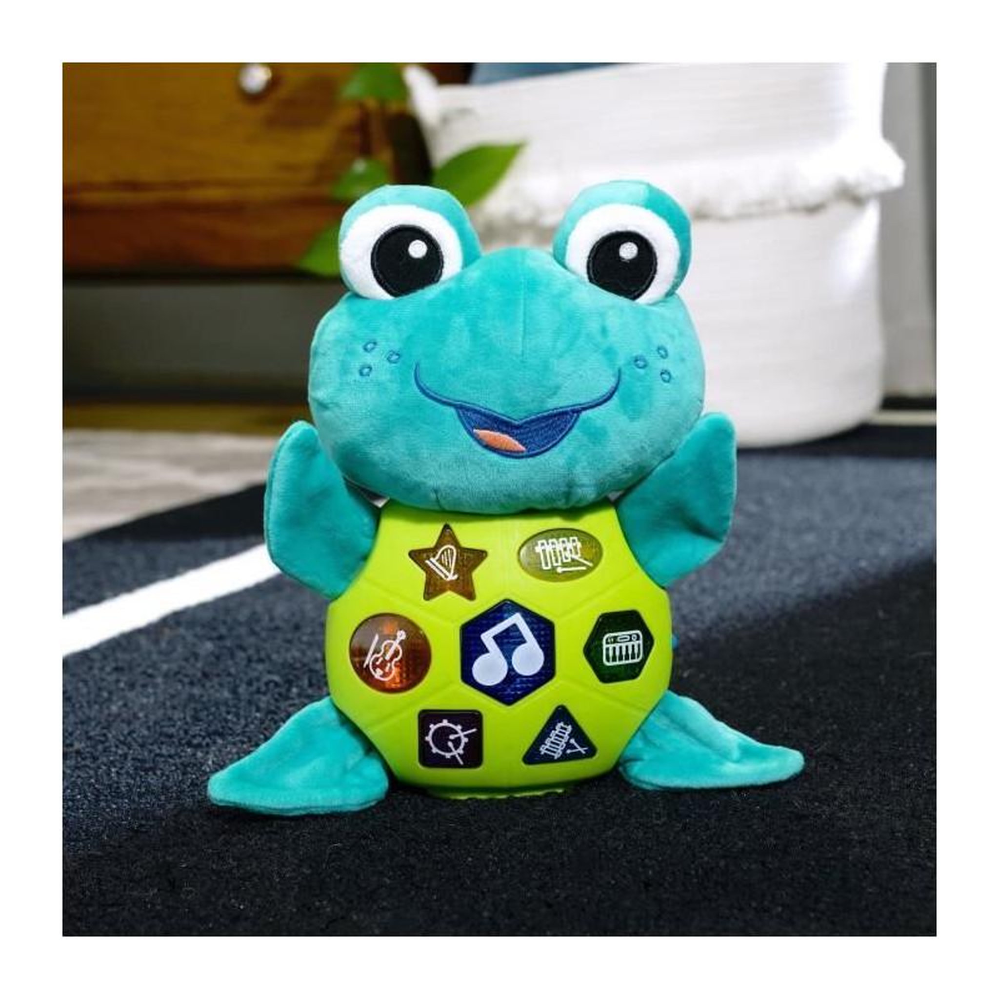 Voir la diapositive 6 : BABY EINSTEIN BABY EINSTEIN Jouet musical Ocean Explorers, peluche toute douce, 50 mélodies en 3 langues, lumieres, 3 modes de jeu, Neptune