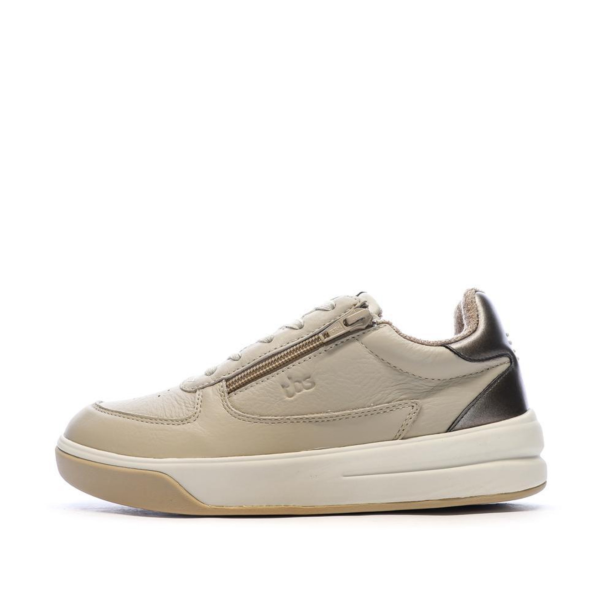 TBS Baskets Beige Femme TBS CLAUZIP. Coloris disponibles : Beige