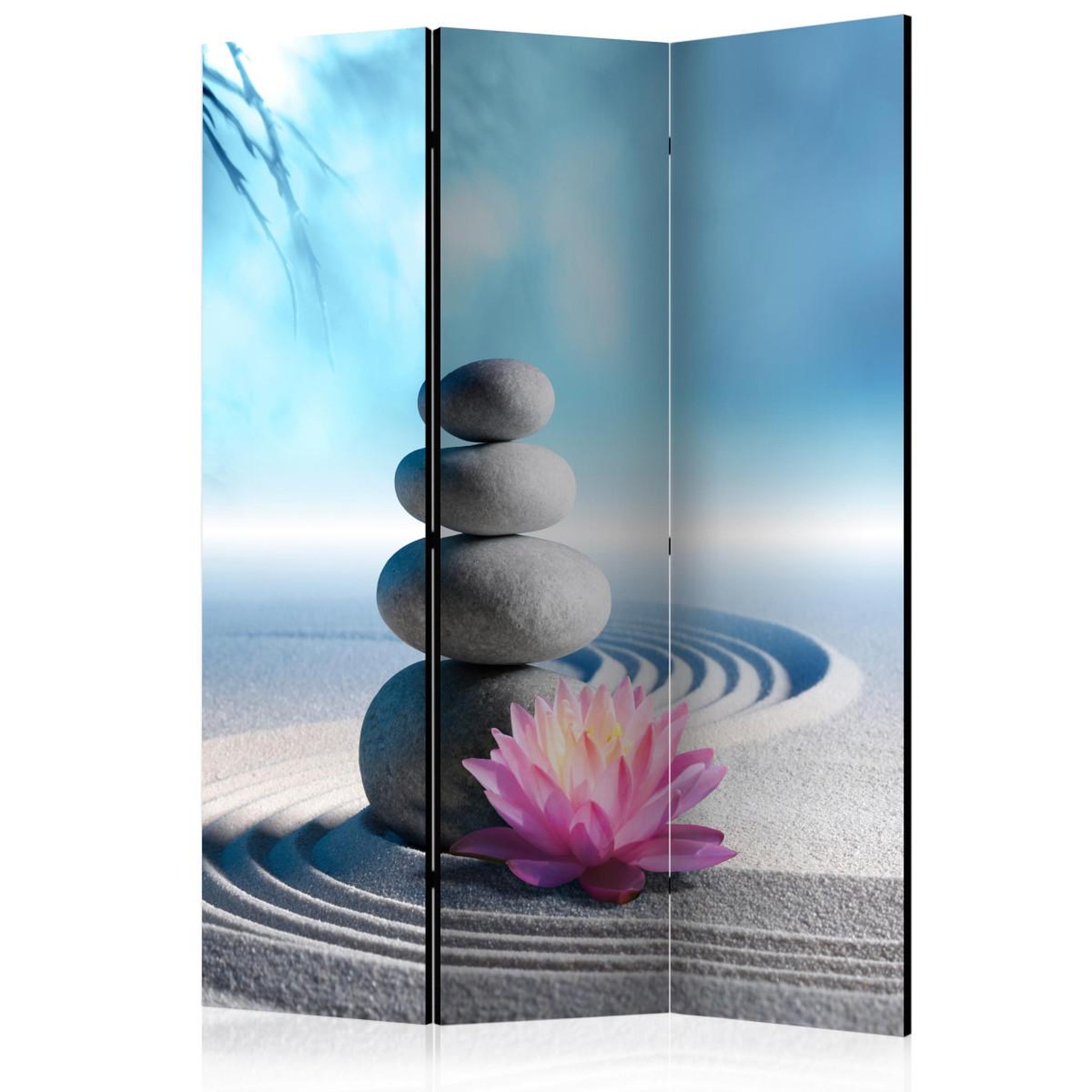 Paris Prix Paravent 3 volets  zen garden  135x172cm