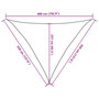 Voir la diapositive 6 : VIDAXL Voile d'ombrage 160 g/m^2 Blanc 3,5x3,5x4,9 m PEHD