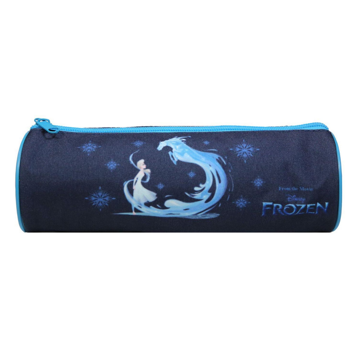 Bagtrotter BAGTROTTER Trousse scolaire ronde La Reine Des Neiges / Frozen Bleue Cheval