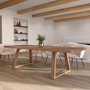 Voir la diapositive 2 : Rendez vous déco Table rectangulaire 10 personnes en bois de teck recyclé 260 cm-Marie