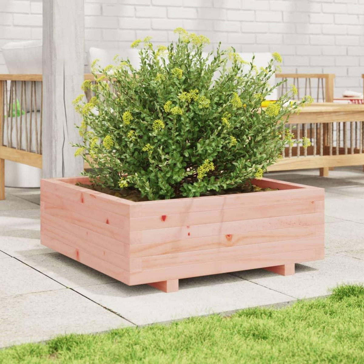 VIDAXL Jardiniere 70x70x26,5 cm bois massif douglas